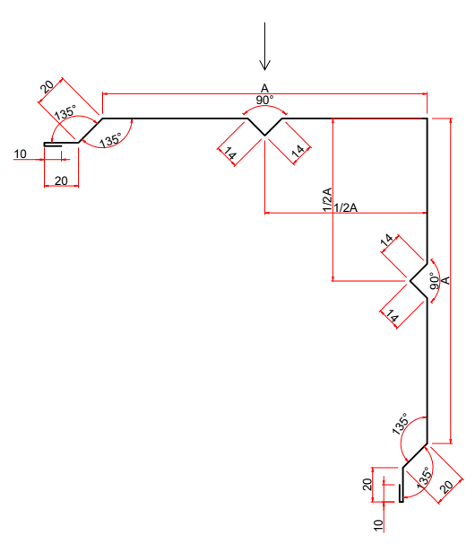 CF2 External corner flashing
